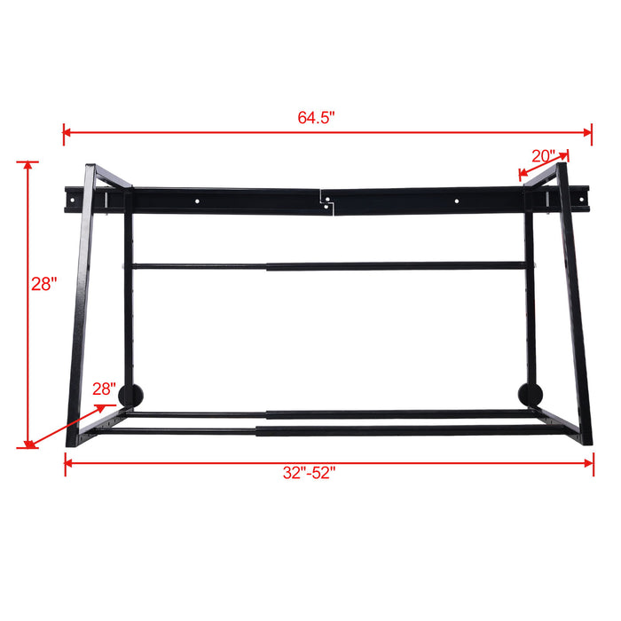 Heavy Duty Adjustable Garage Wall Multi-Tire Rack Storage - Black