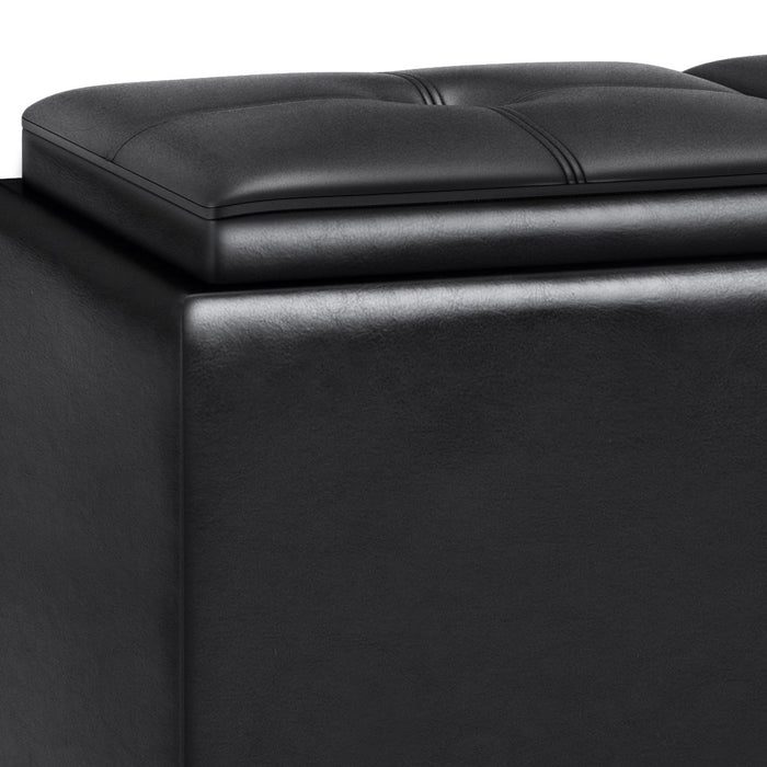 Avalon - Tray Storage Ottoman with Lift Up Lids