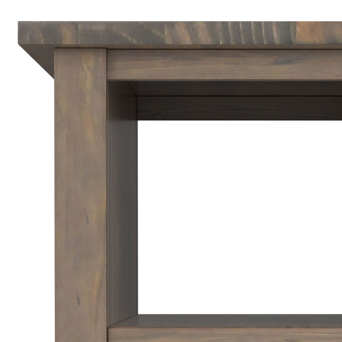 Ela - Narrow End Table - Smoky Brown