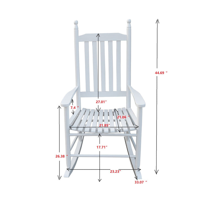 Wooden Porch Rocker Chair, Without Mat