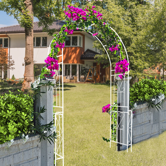 Metal Garden Arch Garden Arbor Trellis Climbing Plants Support Rose Arch Outdoor Arch