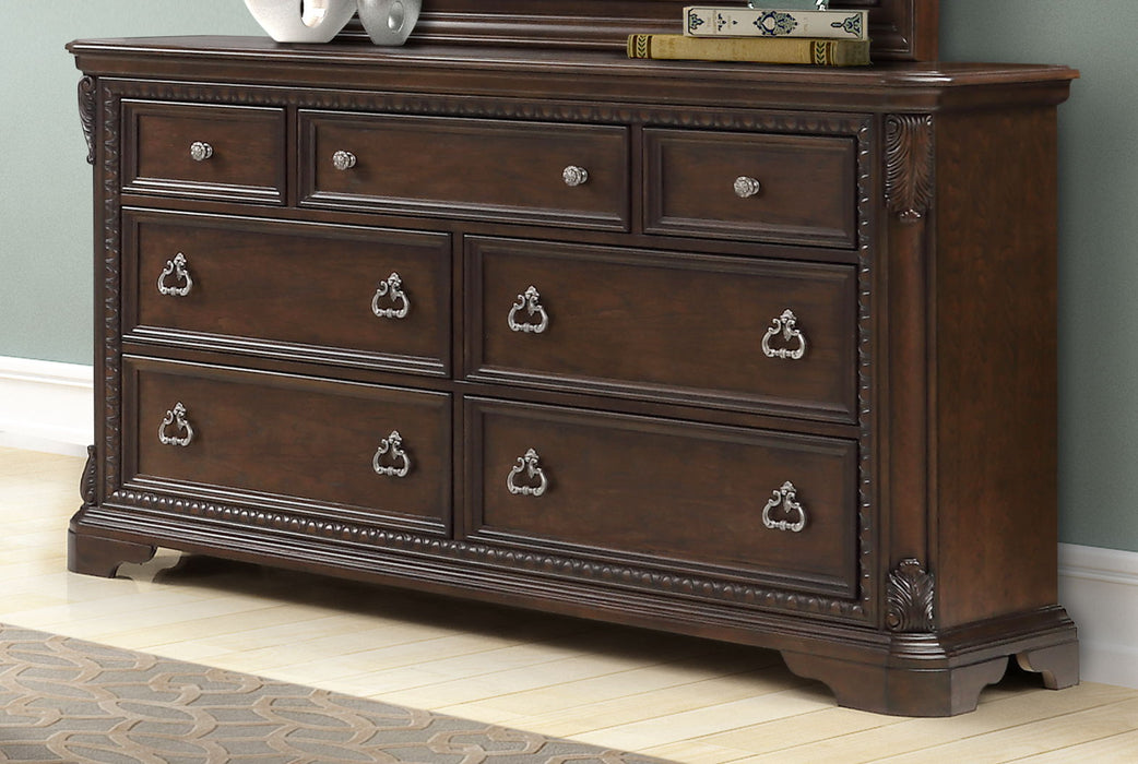 7 Drawer Dresser - Mahogany