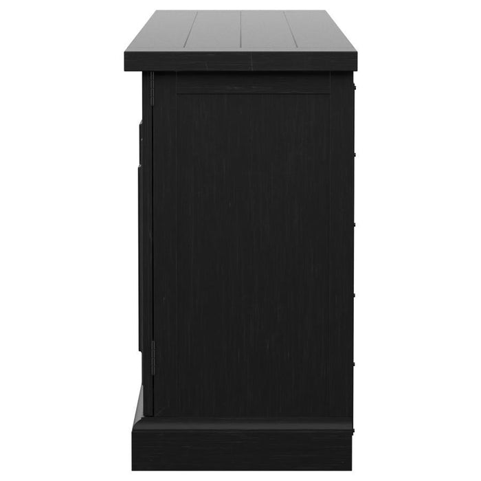 Florence - 4-Door Dining Sideboard Buffet Cabinet - Antique Black