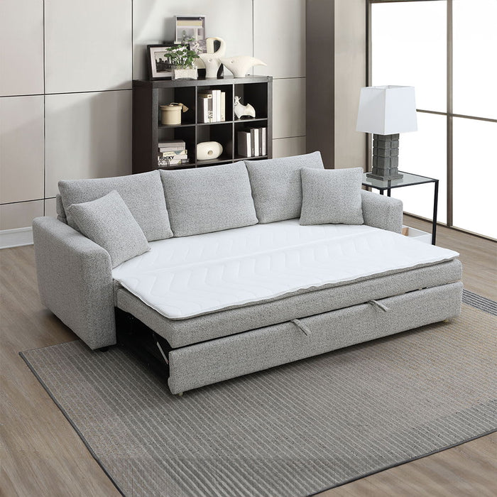 Connie - Sofa With Sleeper - Beige Boucle