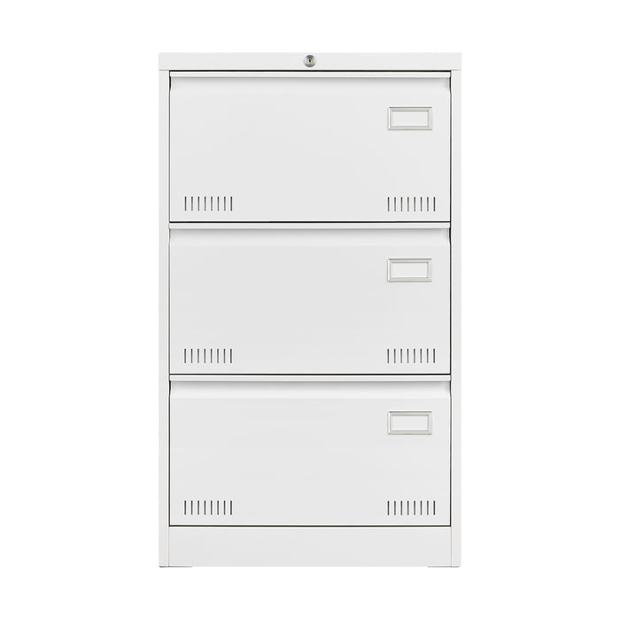 Filing Cabinet Lateral File Cabinet 3 Drawer, Locking Metal File Cabinets Three Drawer, Office Filing Cabinet With Lock Drawers For Home Office