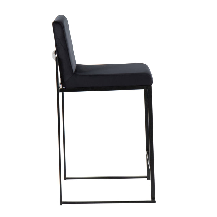 Fuji - Contemporary Modern Elegance, High Back Counter Stool