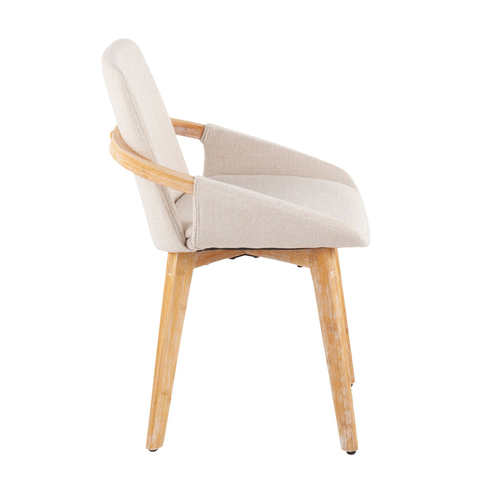 Cosmo - Mid-Century Chair - Natural / Cream