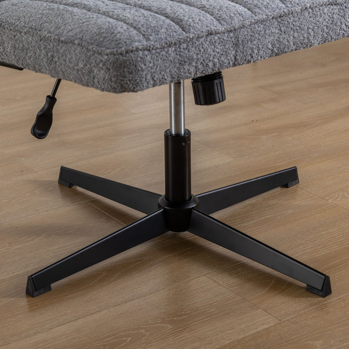 Armless Office Desk Chair No Wheels