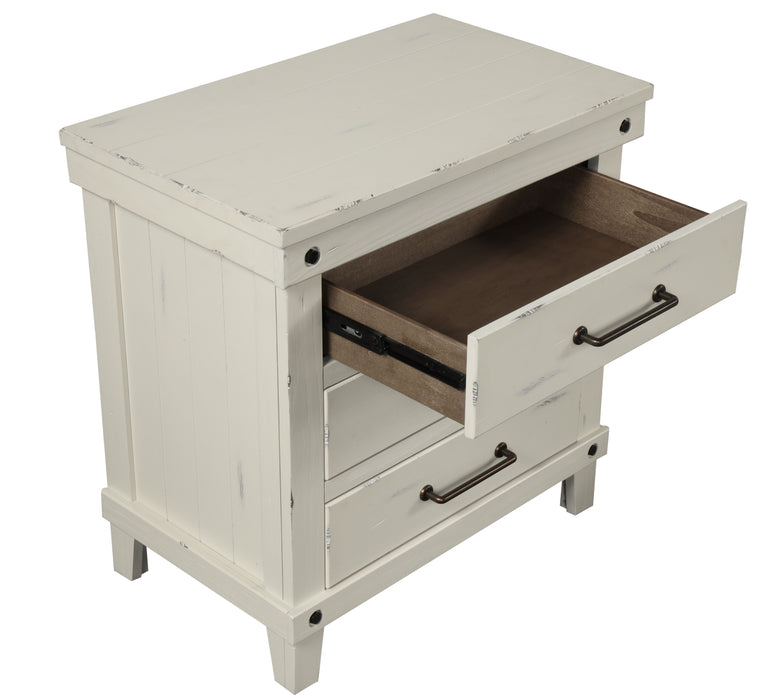 3 Drawer Nightstand - White