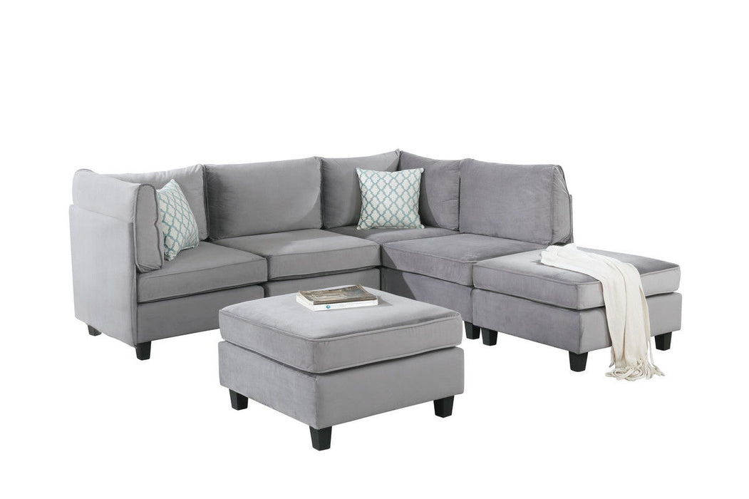 Simona - Velvet Modular Sectional Sofa