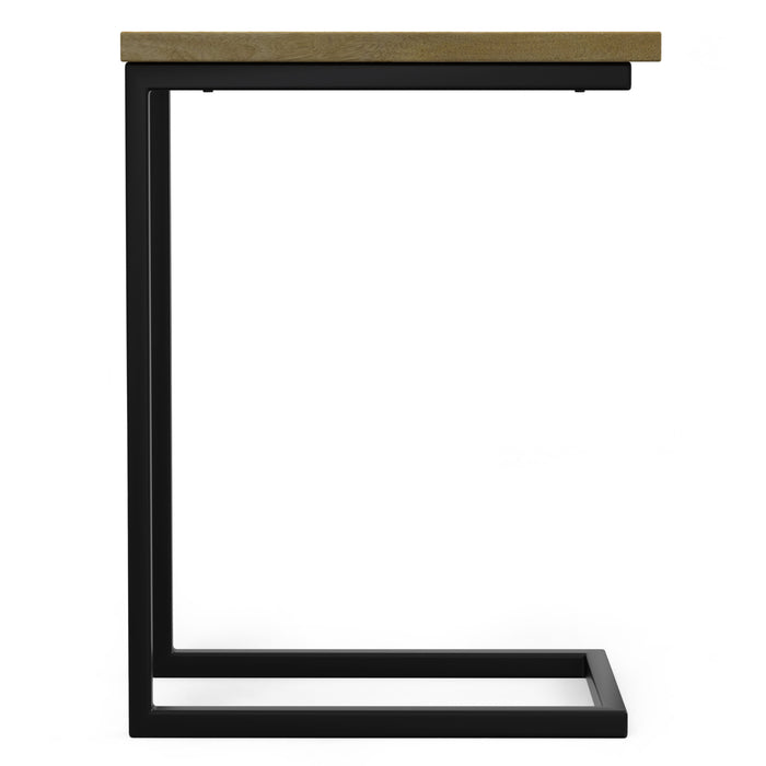 Skyler - C Side Table with Inlay - Natural