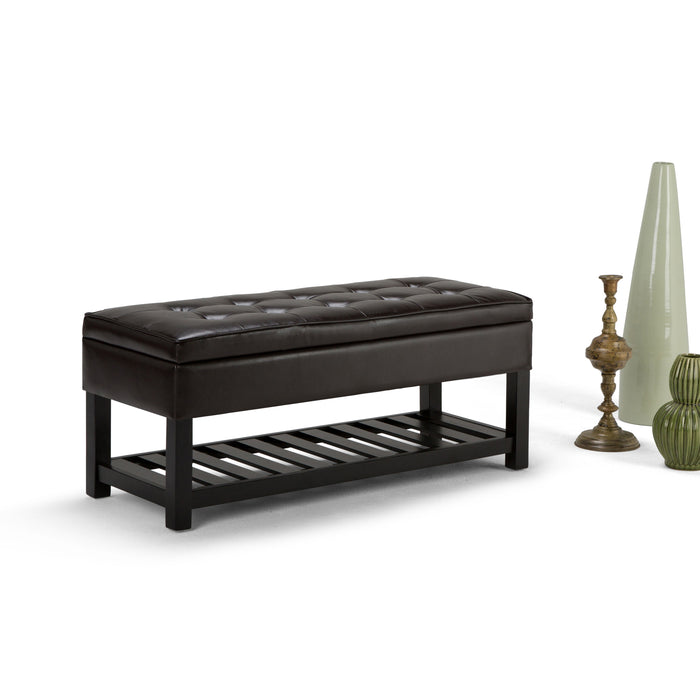 Cosmopolitan - Storage Ottoman Bench with Open Bottom