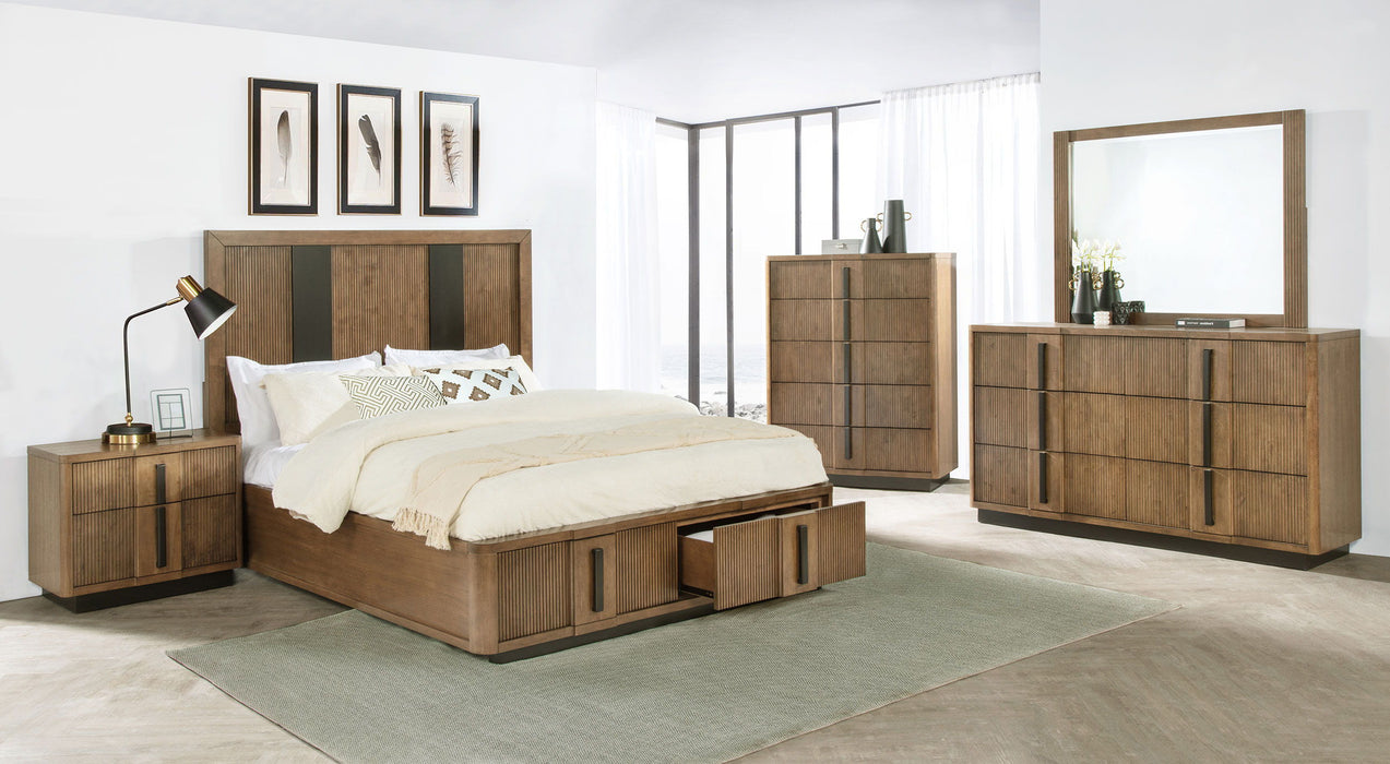 Terrace - 6-Drawer Dresser And Mirror - Ash Brown