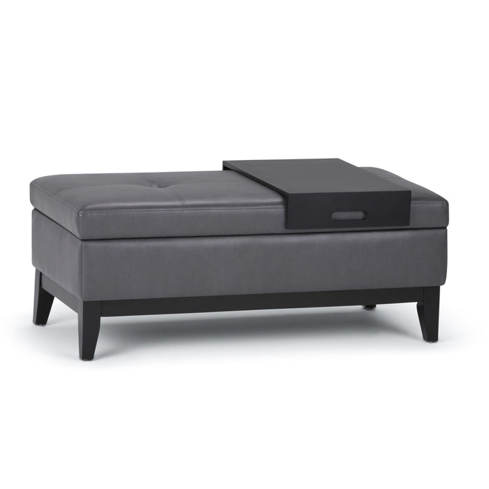 Oregon - Storage Ottoman Bench with Tray