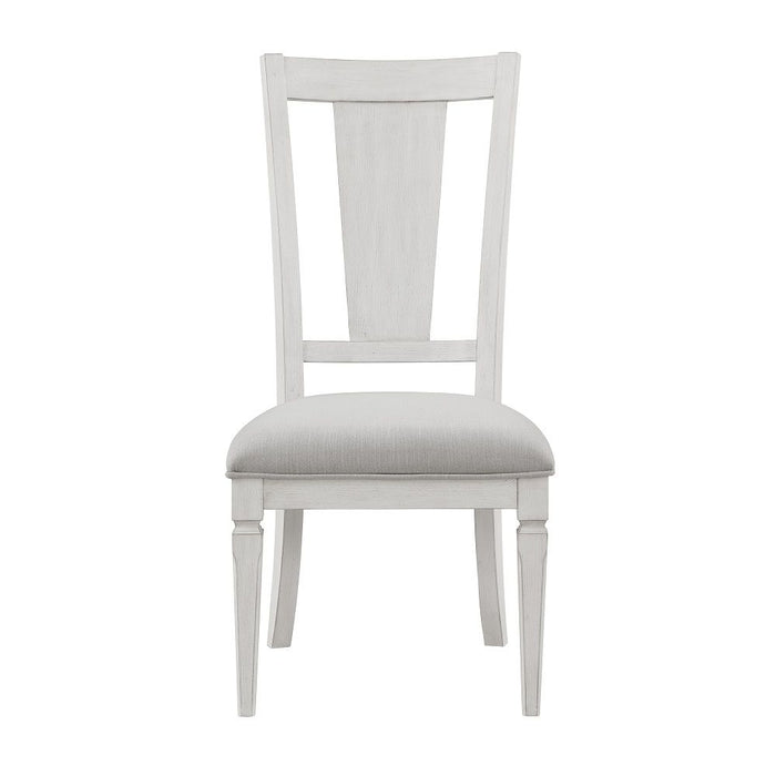 Katia - Side Chair (Set of 2) - Light Gray & Weathered White