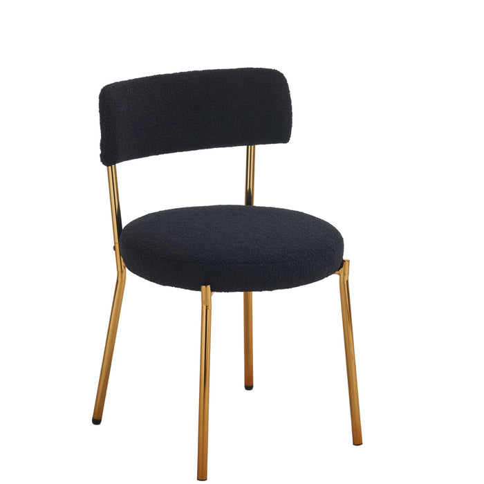 Mid-Century Modern Dining Chairs - Gold Legs