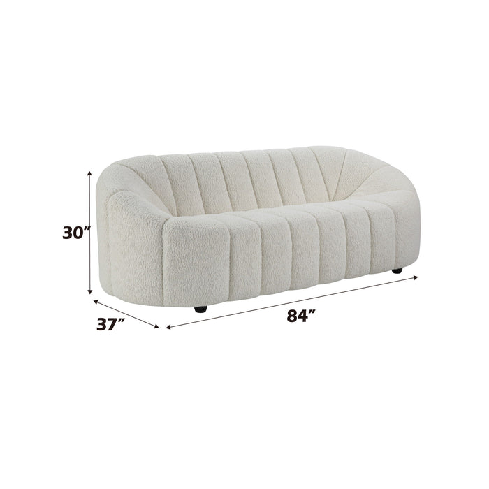 Osmash - Teddy Sherpa Sofa - White