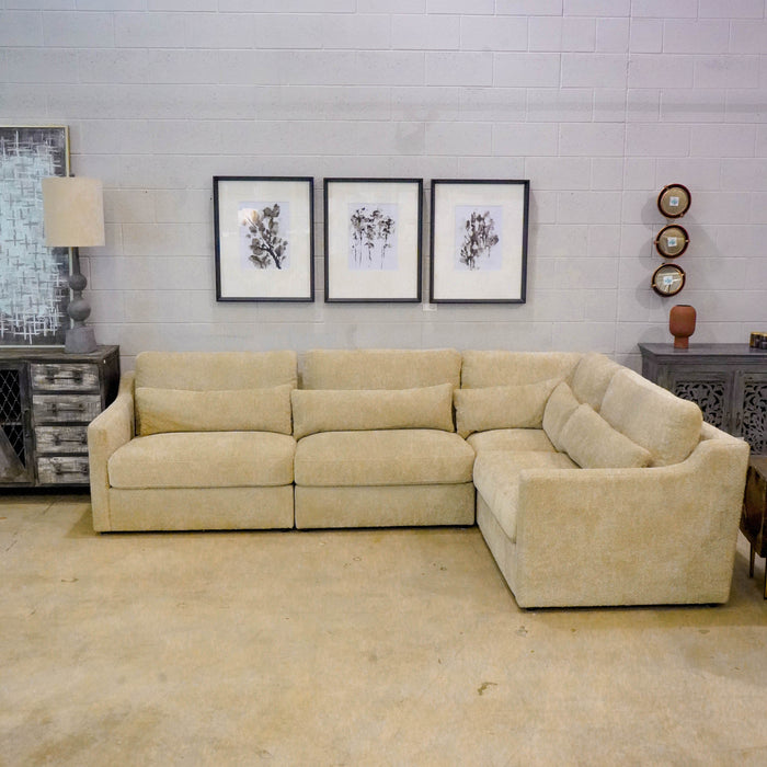 Hampshire Unbleached - Linen Modular Sectional