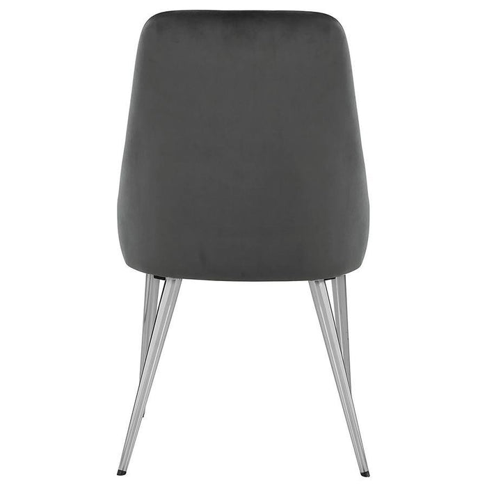 Cabianca - Curved Back Side Chairs (Set of 2) - Gray