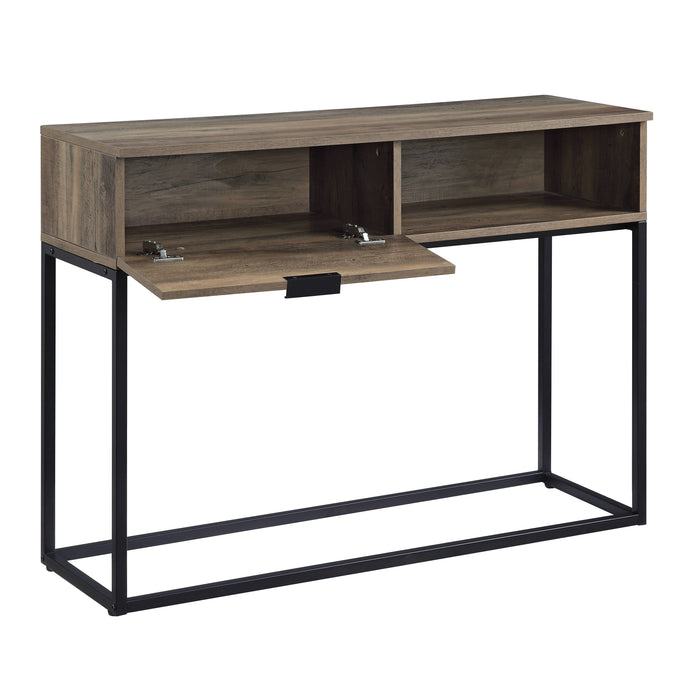 Galeno - Legs Writing Desk - Rustic Oak / Black