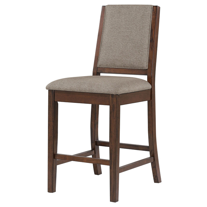 Patterson - Upholstered Counter Chair (Set of 2) - Mango Oak