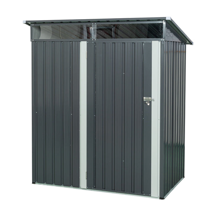 Outdoor Metal Storage Shed Transparent Plate