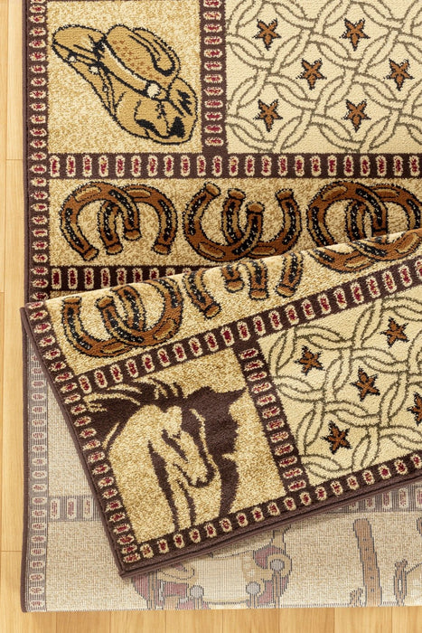 Tribes - GC_YLS4009 Beige 5' x 7' Southwest Area Rug