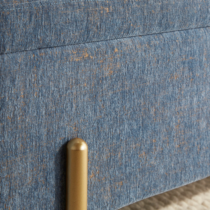 Daniella - Contemporary Bench - Gold / Blue