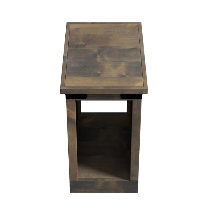 Farmhouse - 14" Chairside Table - Barnwood