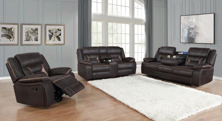 Greer - Glider Loveseat W/ Console