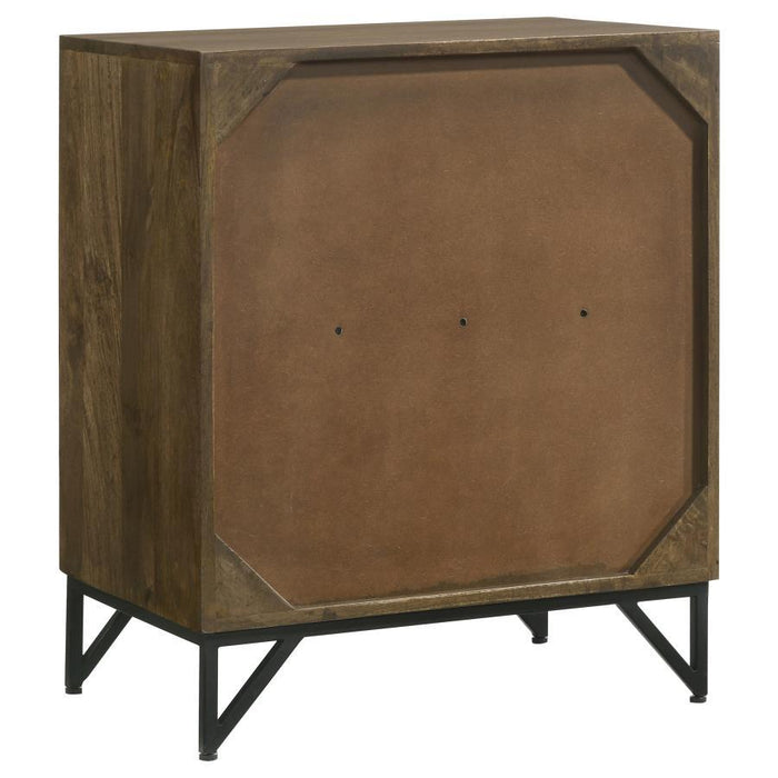 Zaria - 2-Door Wooden Accent Cabinet - Brown