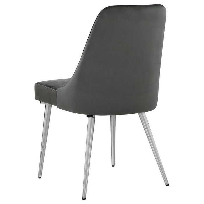 Cabianca - Curved Back Side Chairs (Set of 2) - Gray