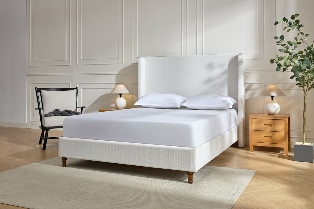 Harper - Tall Headboard Upholstered Bed / High Headboard / Elegant Simplicity / No Box Spring Needed