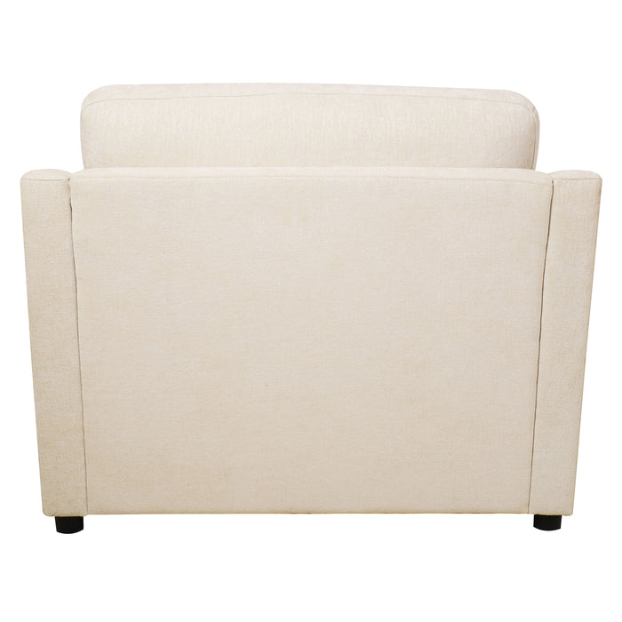 Oversized Accent Chair Comfortable Armrest Cushions, Versatile Neutral Style, Elegant Design, Durable Frame