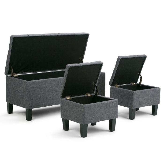 Dover - 3 Piece Storage Ottoman