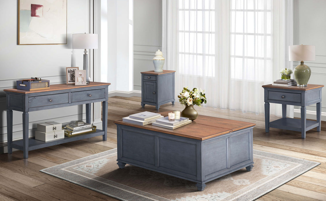 Americana - Sofa Table - Corduroy Blue