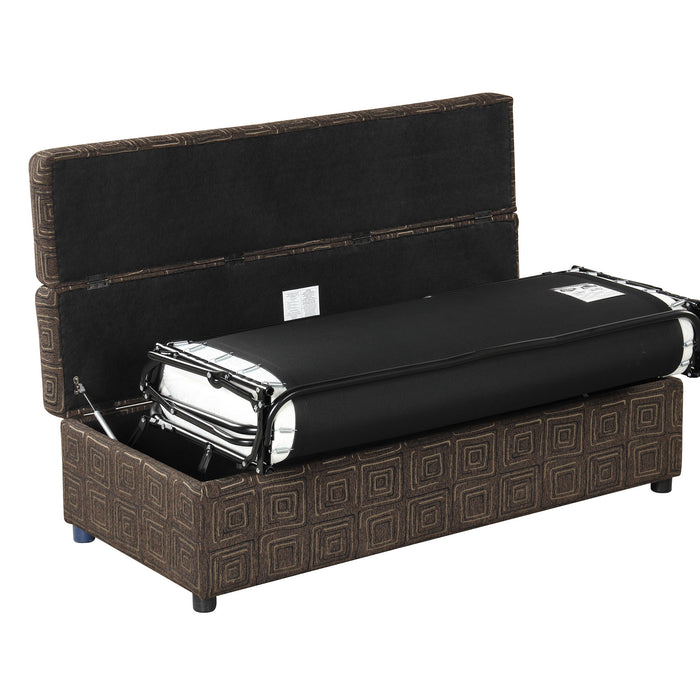 Folding Ottoman Sleeper Bed With Mattress Convertible Guest Bed