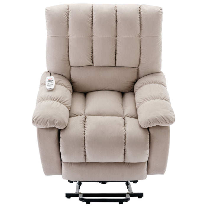 Massage Recliner Chair Electric Power Lift Recliner Chairs With Heat, Vibration, Side Pocket For Living Room Bedroom