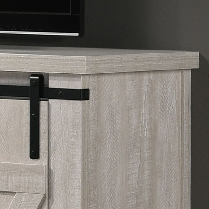 Asher - Wide TV Stand With Sliding Doors And Cable Management