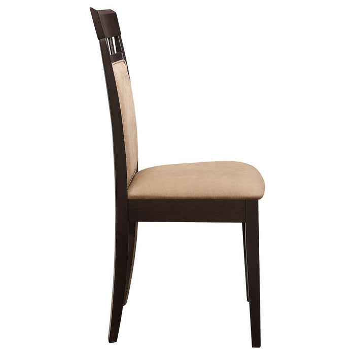 Gabriel - Upholstered Side Chairs (Set of 2) - Cappuccino And Tan