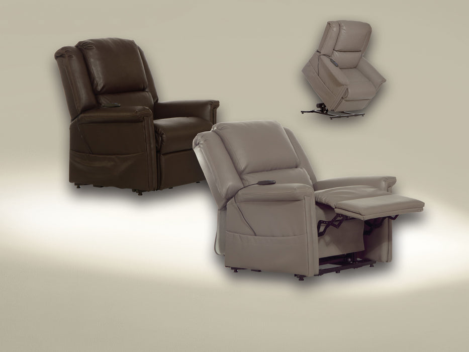 Elsie - Power Lift Power Lay Flat Recliner - Beige