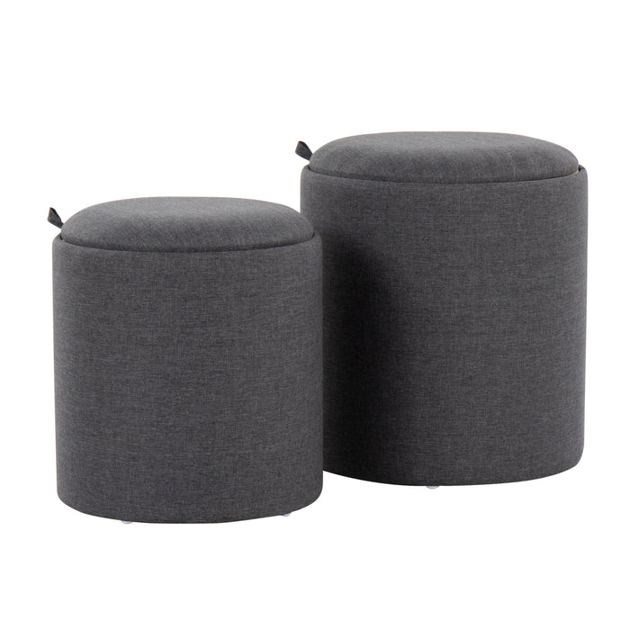 Tray - Contemporary Nesting Ottoman Set