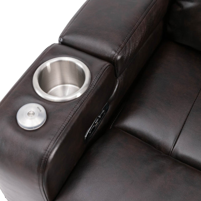 Premium Power Recliner With Storage Arms, Cupholders, Swivel Tray Table And Cell Phone Stand