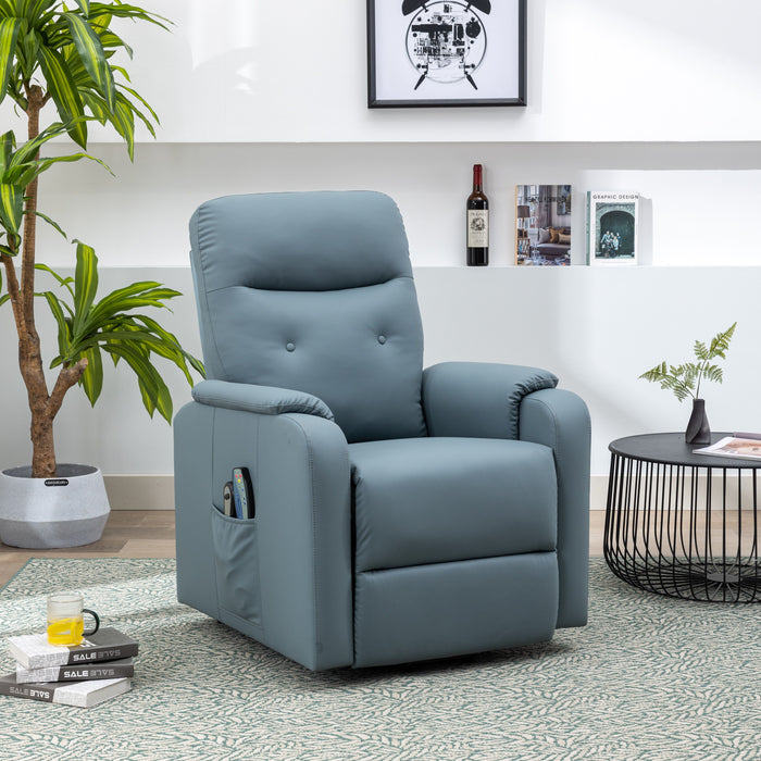 Massage Recliner Chair Electric Power Lift Chairs With Side Pocket, Adjustable Massage And Heating Function For Adults And Seniors