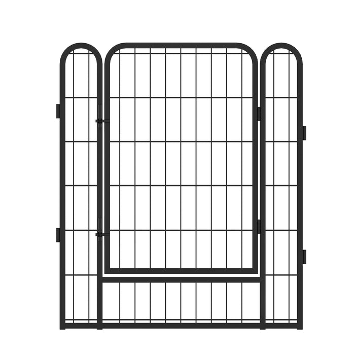 Heavy Duty Metal Playpen With Door, Dog Fence Pet Exercise Pen For Outdoor, Indoor