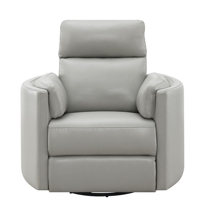 Sagen - Chenille Glider Recliner With Swivel