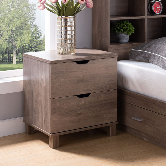 2 Drawer Bedroom Nightstand Dresser