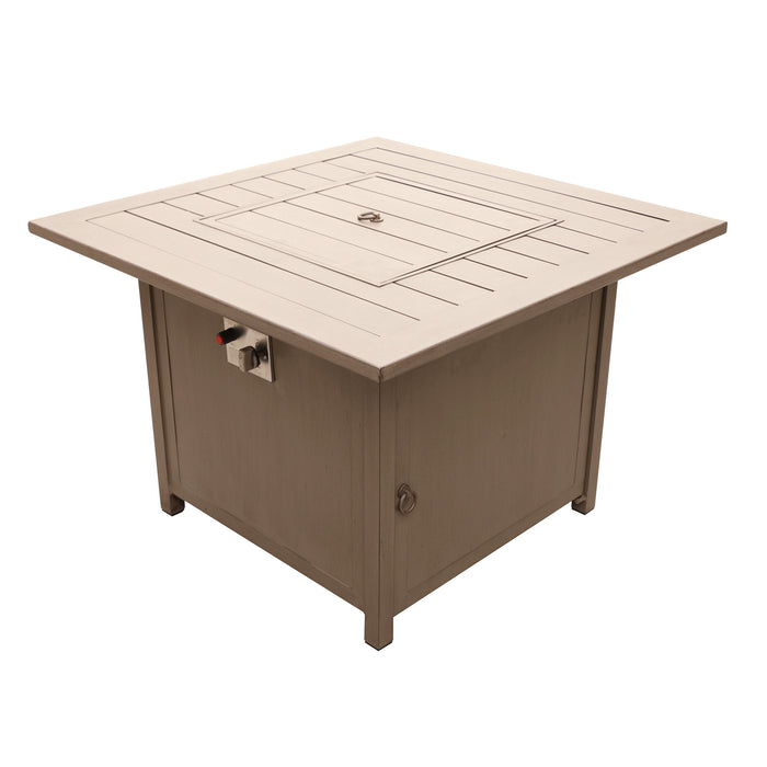 Aluminum Propane Outdoor Fire Pit Table With Lid
