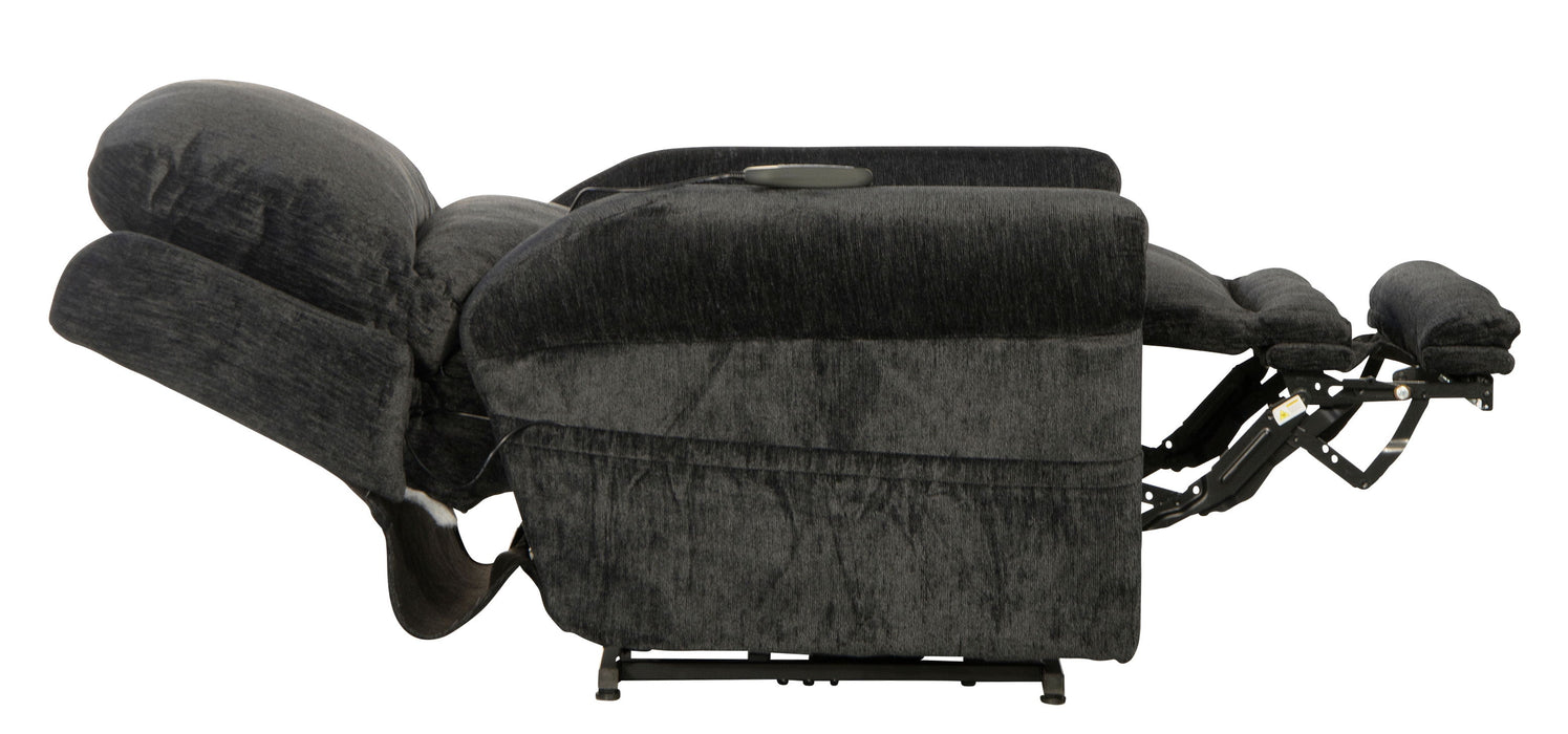 Warner - Power Headrest With Lumbar Power Lay Flat Recliner