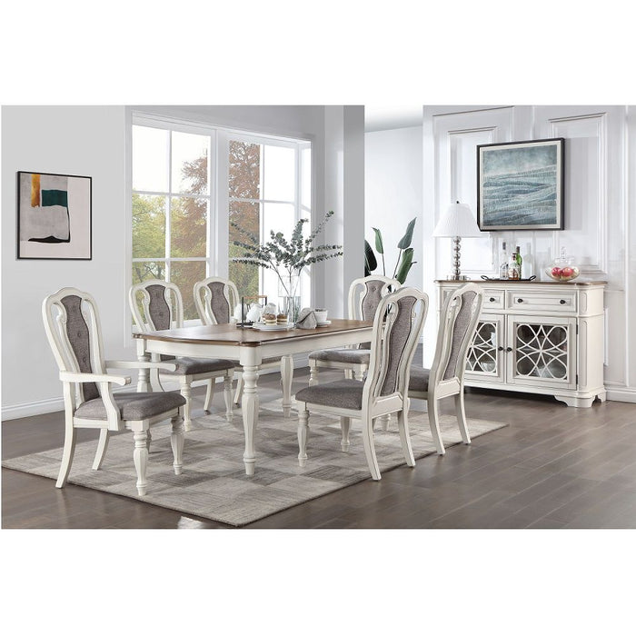 Florian - Dining Table - Oak & Antique White